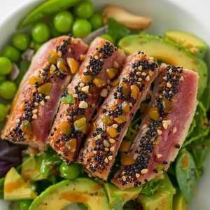 Seared Ginger Tuna Salad