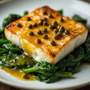 Halibut Piccata
