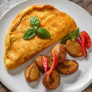 Spinach and Goat Cheese Omelet