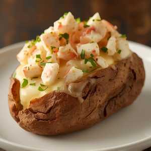Crab-Topped Potato