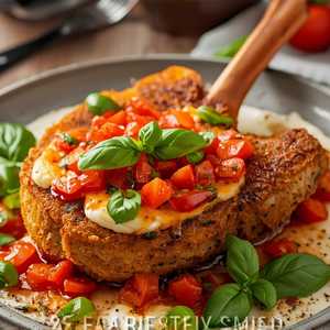 Crispy Veal Chop Parmesan
