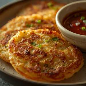 Garlic Chive Pancakes