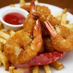 Jumbo Prawns 'n Chips