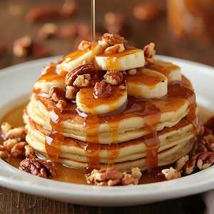BANANAS FOSTER PANCAKES