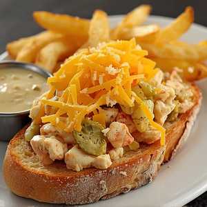 Open-Faced Crab Sandwich