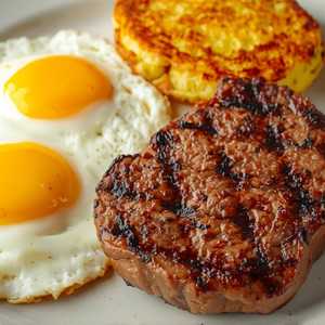 STEAK AND EGGS