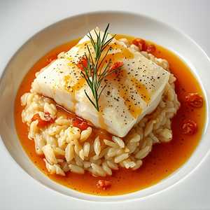 Chilean Sea Bass with Risotto
