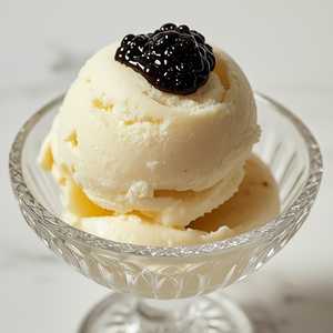 CAVIAR & WHITE CHOCOLATE GELATO