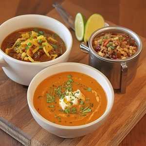 Soup Selections (Lobster Bisque, Tomato Bisque, Onion Soup)