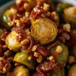 Maple Walnut Brussels Sprouts