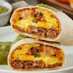 Mojado Breakfast Burrito