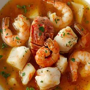 Sopa de Langosta y Camarones