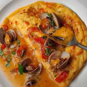 Clam & Tomato Omelet