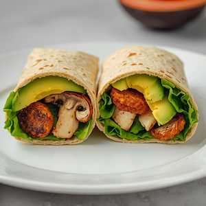 CRISPY MUSHROOM CAESAR WRAP