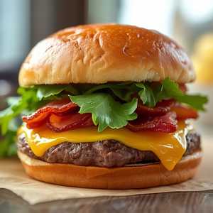 Canadian Bacon Burger