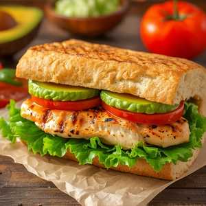 Pollo Asado Torta
