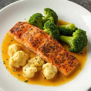 Pan Seared Blackened Organic Salmon