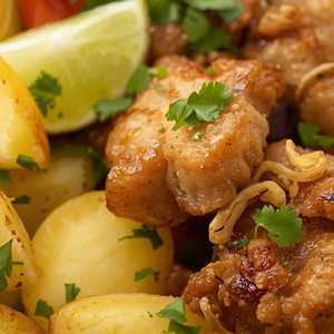 Chicharron con Criolla