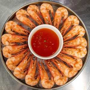 Poached Jumbo Prawns