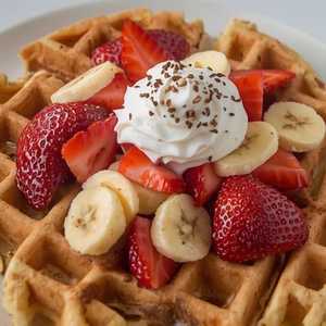 Waffle With Fruit