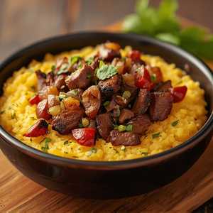 MOFONGO RELLENO DE CHURRASCO