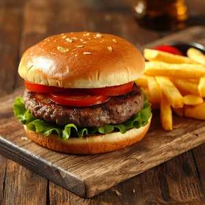 Grilled Burger or Impossible Burger on Kaiser Bun