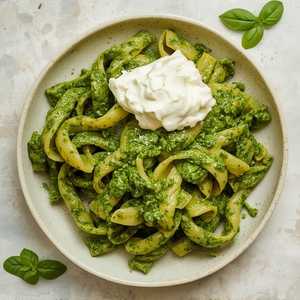 Casarecce al Pesto con Ricotta
