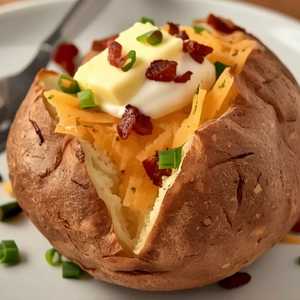 Salt-Crusted Baked Potato