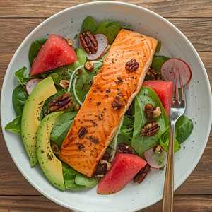 Salmon Tricolore Salad