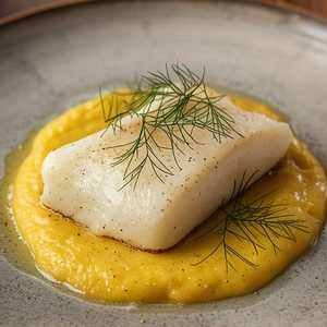 Poached Halibut