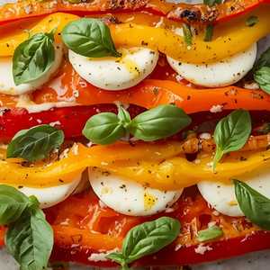 Roasted Peppers w/ Mozzarella