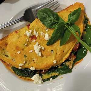 Spinach, Feta Cheese Omelette