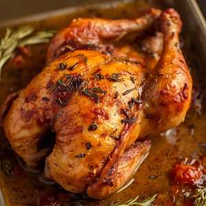 Baked Chicken Quarter