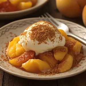 Triple Crust Peach Cobbler