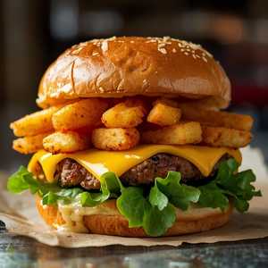 El Mago's Famous Cuban Frita Double With Cheese