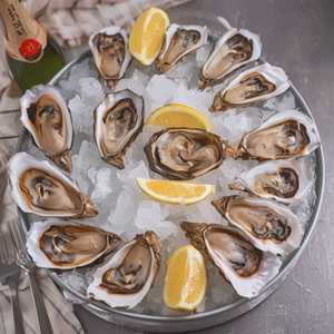 Medium: 1 doz raw oysters* two splits of Chandon brut or rose