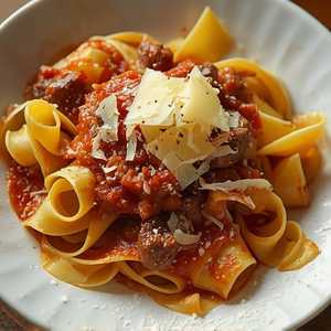Pappardelle Fraîches, Râgout de Veau
