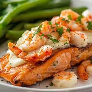 Crab And Shrimp Stuffed Salmon