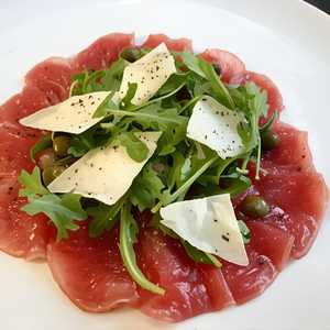 BEEF CARPACCIO WITH TARTUFO NERO