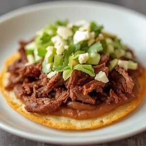 Shredded Beef Tostada