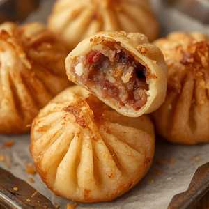 Golden Fried Dried Shrimp Dumpling