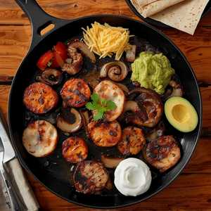 Steak And/Or Chicken Fajitas For One