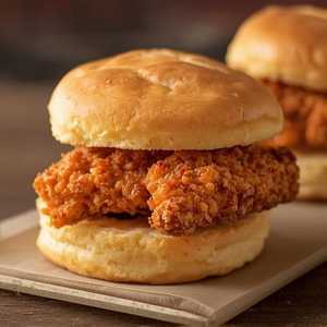 Spicy Chick-n-Strips Biscuit Meal