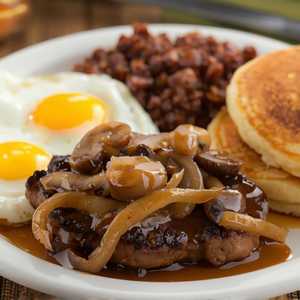 Sirloin Steak Tips & Eggs
