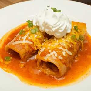 Two Shrimp Enchiladas