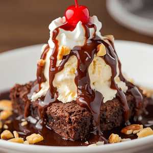 HOT FUDGE BROWNIE