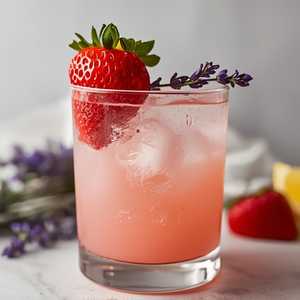 Boozy Strawberry Lavender Lemonade