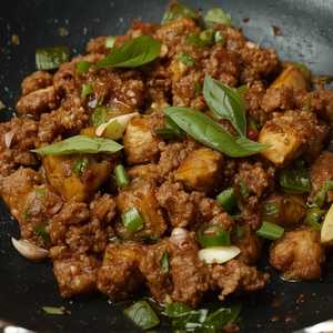 Pad Krapow With Shrimp