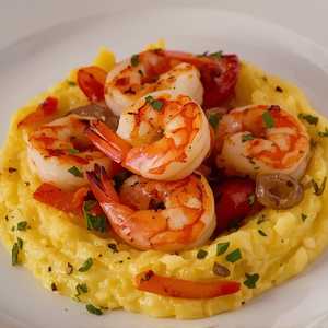 Sautéed Shrimp & Polenta