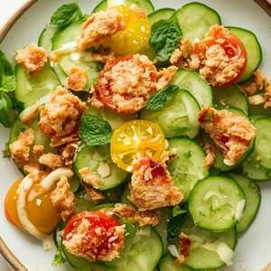 Yum Pla Haeng Smoked Trout Cucumber Salad